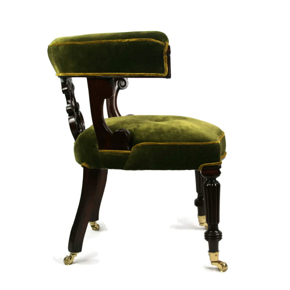 Antique Victorian Mahogany Library Chair- SOLD - Antique Chairs ...