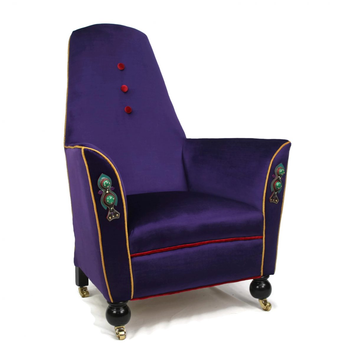 Art Deco Recliner/ Rocking Chair Egyptian Revival Style