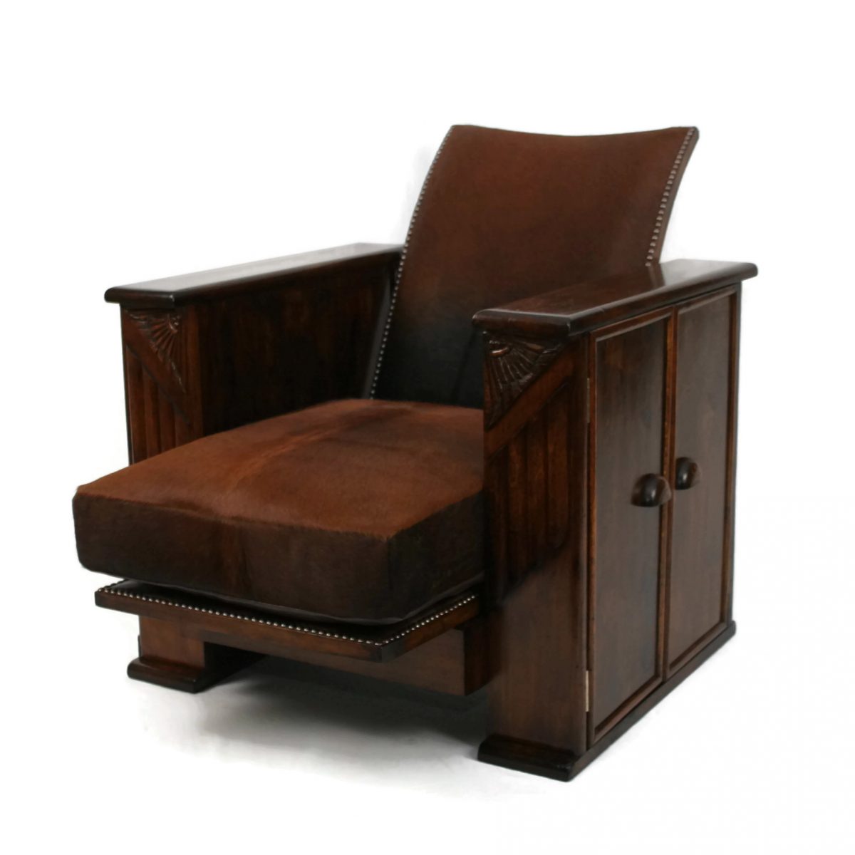 Library Recliner / Bookcase and Drinks Cabinet - SOLD - Antique Chairs ...