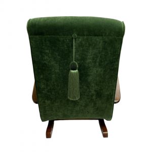 Art Deco Bentwood Rocking Chair – Fully Restored in Linwood Velvet with Optional Luxurious Silk Tassel
