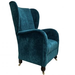 Small Art Deco Wing-Back Recliner Rocking Chair (c.1930s, attributed to Cintique / Firmback Works)