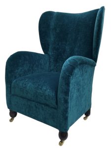 Small Art Deco Wing-Back Recliner Rocking Chair (c.1930s, attributed to Cintique / Firmback Works)